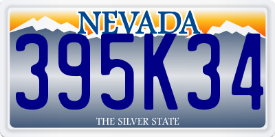 NV license plate 395K34