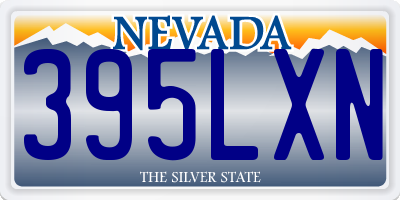 NV license plate 395LXN