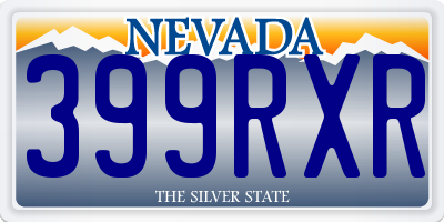 NV license plate 399RXR