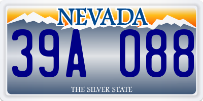 NV license plate 39A088