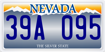 NV license plate 39A095