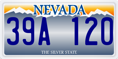 NV license plate 39A120