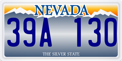 NV license plate 39A130