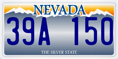 NV license plate 39A150
