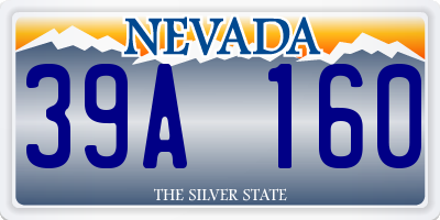 NV license plate 39A160