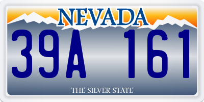 NV license plate 39A161