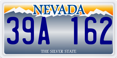 NV license plate 39A162