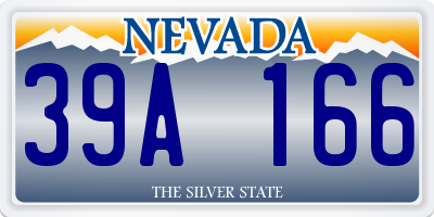 NV license plate 39A166