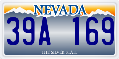 NV license plate 39A169