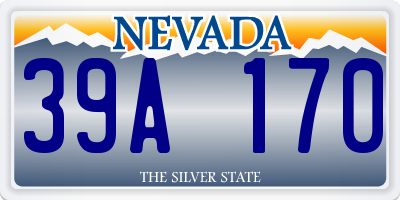 NV license plate 39A170