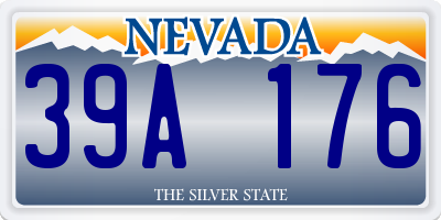 NV license plate 39A176