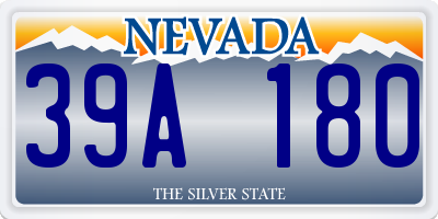 NV license plate 39A180