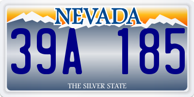 NV license plate 39A185