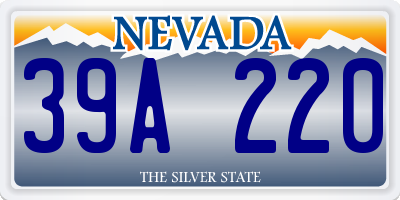 NV license plate 39A220