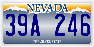 NV license plate 39A246