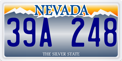 NV license plate 39A248