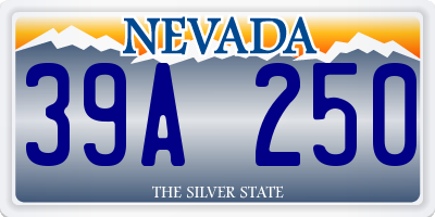 NV license plate 39A250