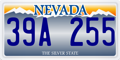 NV license plate 39A255