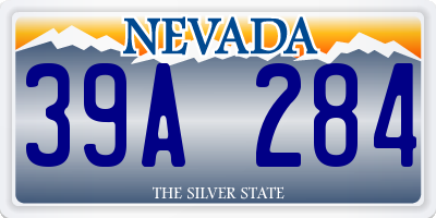 NV license plate 39A284
