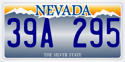 NV license plate 39A295