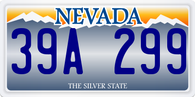 NV license plate 39A299