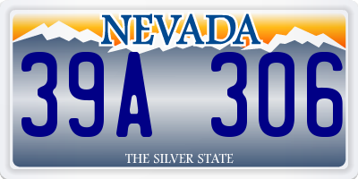 NV license plate 39A306