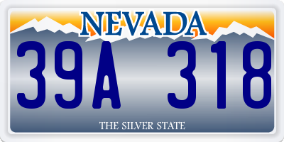 NV license plate 39A318