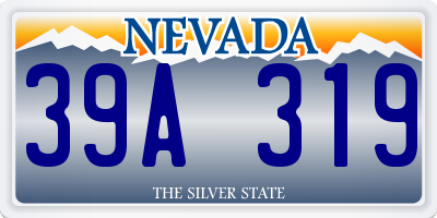 NV license plate 39A319