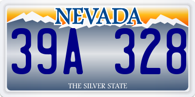 NV license plate 39A328
