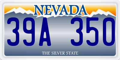 NV license plate 39A350