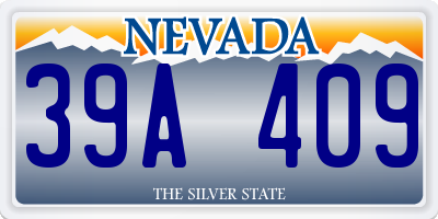 NV license plate 39A409