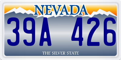 NV license plate 39A426