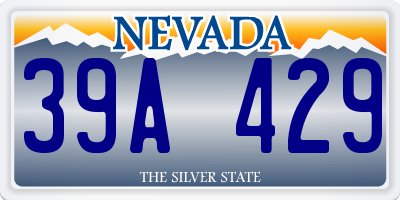 NV license plate 39A429