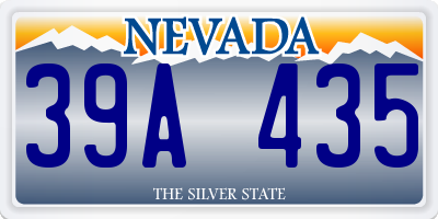 NV license plate 39A435