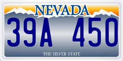 NV license plate 39A450