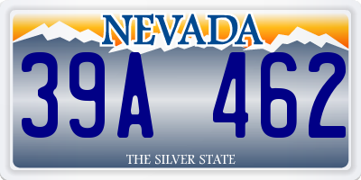 NV license plate 39A462