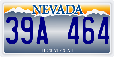NV license plate 39A464