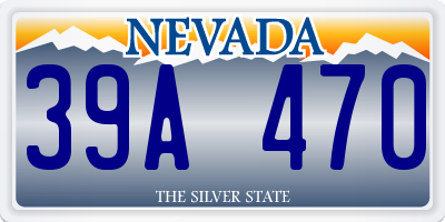 NV license plate 39A470