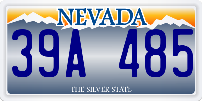 NV license plate 39A485