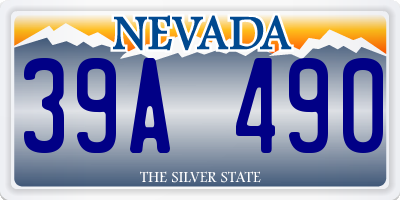 NV license plate 39A490