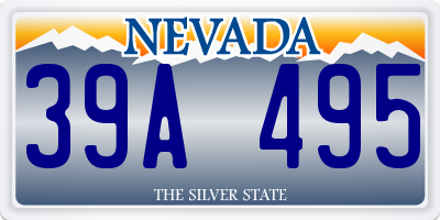 NV license plate 39A495