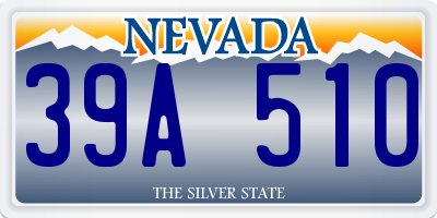 NV license plate 39A510