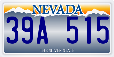 NV license plate 39A515