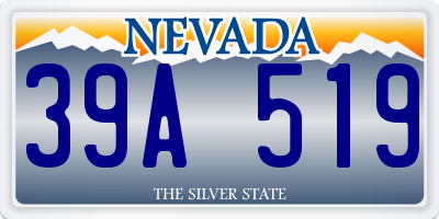 NV license plate 39A519