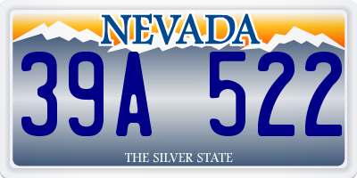 NV license plate 39A522