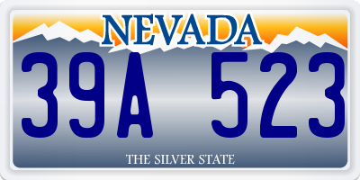 NV license plate 39A523