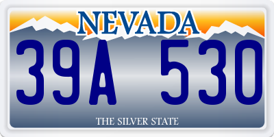 NV license plate 39A530