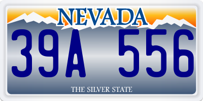 NV license plate 39A556