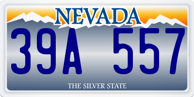 NV license plate 39A557