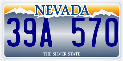 NV license plate 39A570